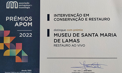 Museu de Lamas venceu um Prémio e uma Menção Honrosa nos Prémios da Associação Portuguesa de Museologia 2022